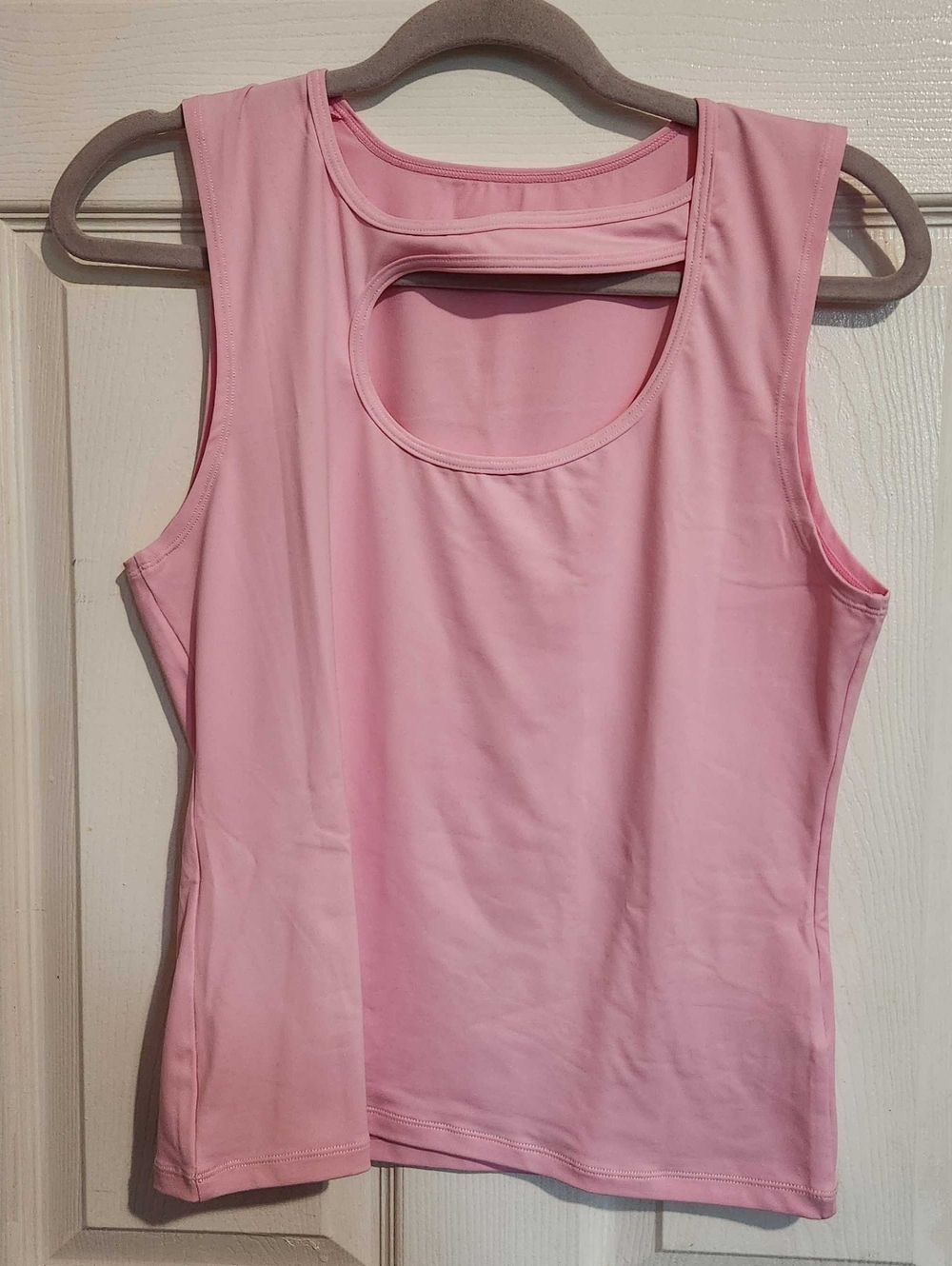 Blackmilk Matte Baby Pink Cut Out Tank - Picture 2 of 6